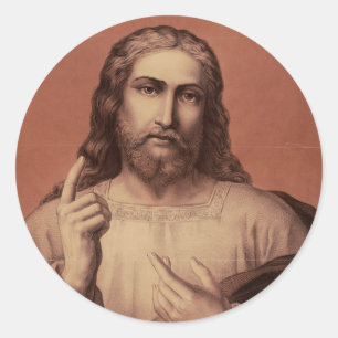 Jesus Kristus läraren Runt Klistermärke