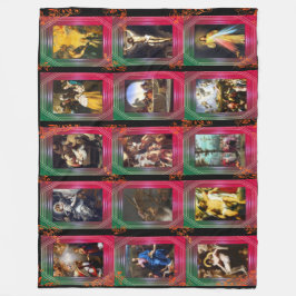 Jesus Kristus liv Fleecefilt