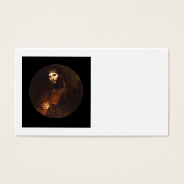 Jesus Kristus med Arm korsad Visitkort (Framsidan)