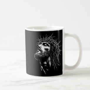 Jesus Kristus med krona av törne Jesus grafik Kaffemugg