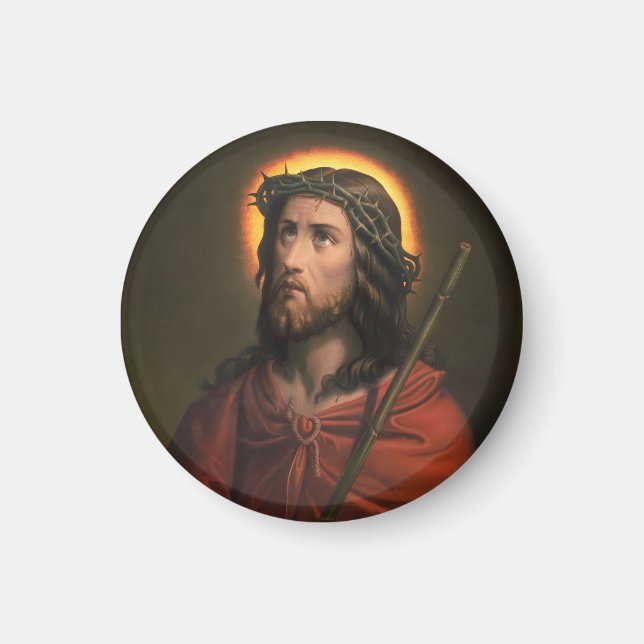 Jesus Kristus med Krona i Thorns Magnet (Framsidan)