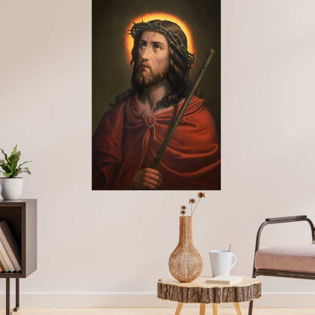 Jesus Kristus med Krona i Thorns Poster (Vardagsrum 3)