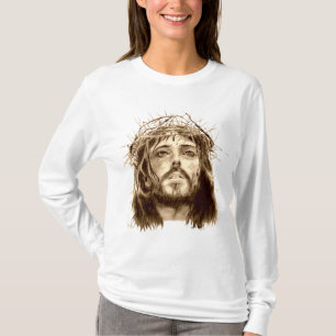 Jesus Kristus med Krona i Thorns T Shirt