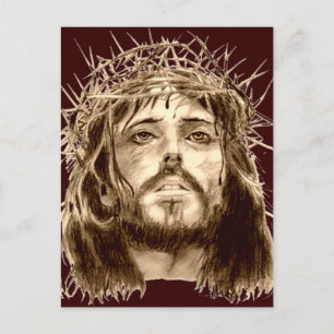 Jesus Kristus med Krona i Thorns Vykort