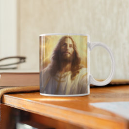 Jesus Kristus med Stars och Light version 5 Kaffemugg
