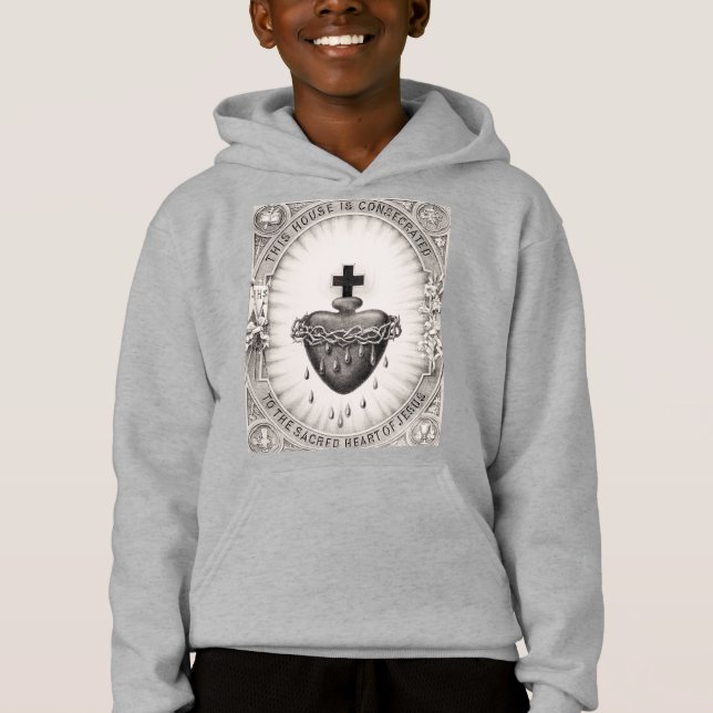 Jesus Kristus mest Helig hjärta T Shirt (Framsida)
