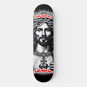 Jesus Kristus Mini Skateboard Bräda 18,5 Cm