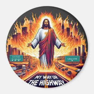 Jesus Kristus mitt sätt eller det höga sättet att  Magnet