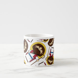 Jesus Kristus mönstrad Expresso kopp Espressomugg