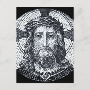 Jesus Kristus, mosaik, Heliga kyrkan / Compassion Vykort