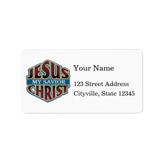 Jesus Kristus My Savior Adressetikett