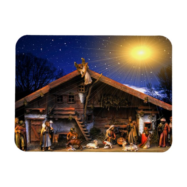 Jesus Kristus nativitet Magnet (Horisontell)