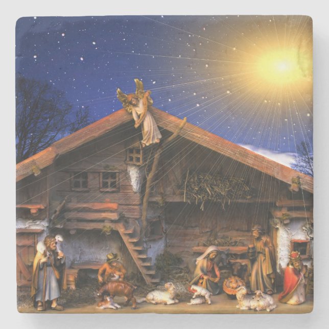 Jesus Kristus nativitet Stenunderlägg (Framsidan)