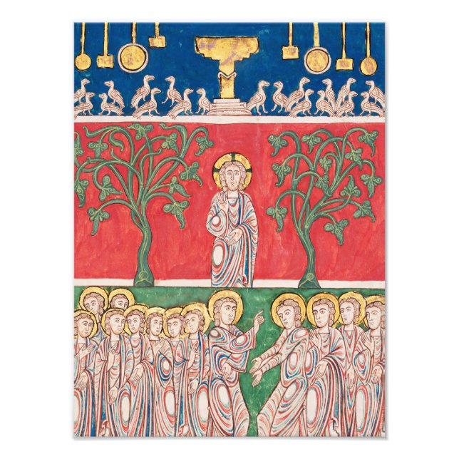 Jesus Kristus och 12 Apostles Fototryck (Framsidan)