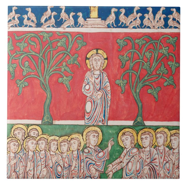 Jesus Kristus och de 12 apostlarna Kakelplatta (Framsidan)