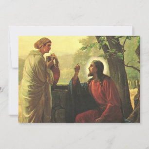 Jesus Kristus och den gode samariern vid brunnen
