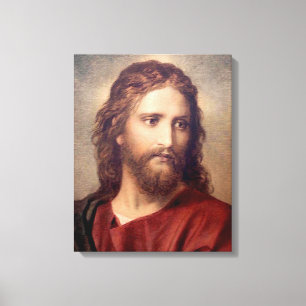 Jesus Kristus och Riken Young Ruler Hoffmann Canvastryck