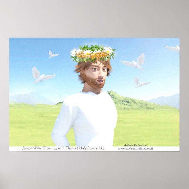 Jesus Kristus och törnekronan Poster (Framsidan)