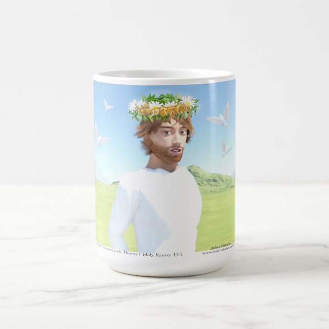 Jesus Kristus och törnekroningen Kaffemugg (Center)