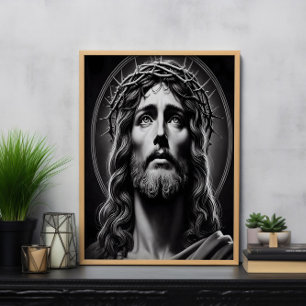 Jesus Kristus Ögon av Kärlek Poster