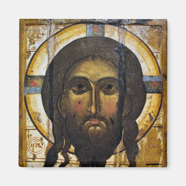 Jesus Kristus Ortodox Christian Icon Magnet (Framsidan)
