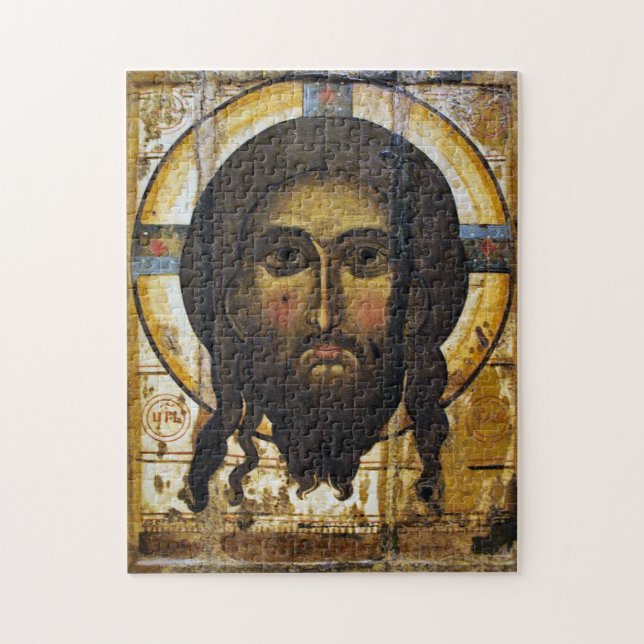 Jesus Kristus Ortodox Christian Icon Pussel (Vertikal)
