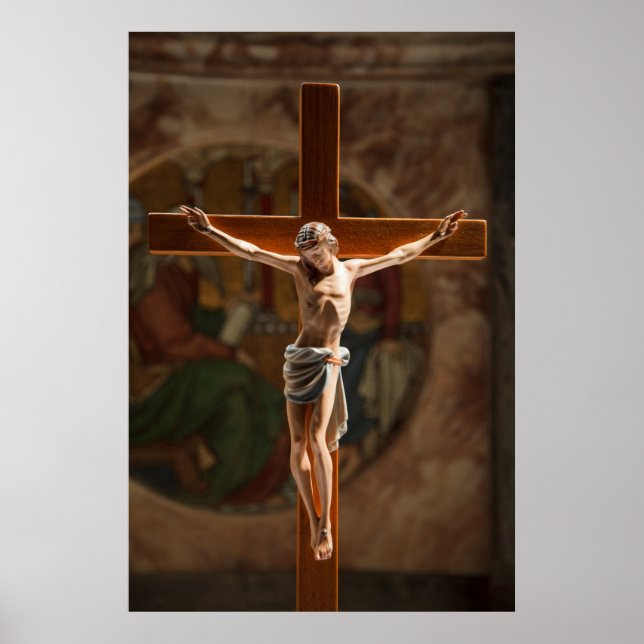 Jesus Kristus på Kor Poster (Framsidan)