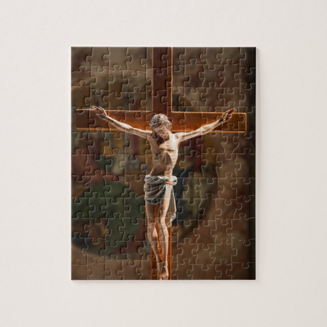 Jesus Kristus på Kor Pussel (Vertikal)