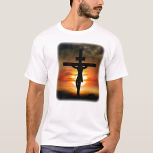 Jesus Kristus på kor Tee Shirt