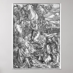 Jesus Kristus på Mountet of Olives Poster