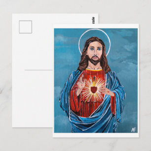 Jesus Kristus Painting av Alfred Fox Vykort
