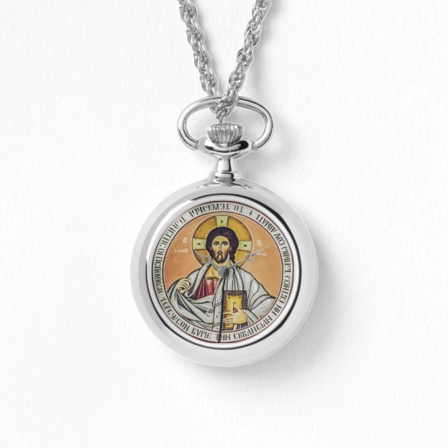 Jesus Kristus Pantocrator-dome i kyrkan Armbandsur (Framsida)