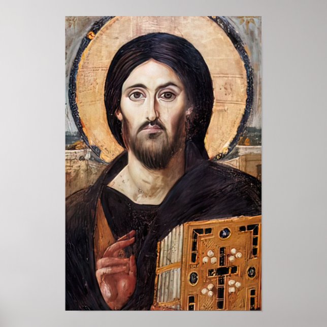 Jesus Kristus Pantocrator Poster (Framsidan)