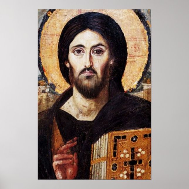 Jesus Kristus Pantocrator Poster (Framsidan)