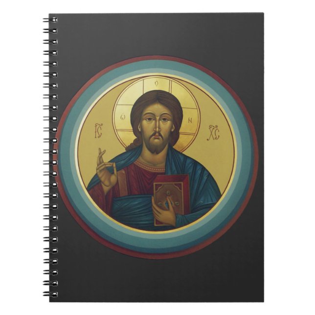 Jesus Kristus Pantokrator  Anteckningsbok (Framsidan)