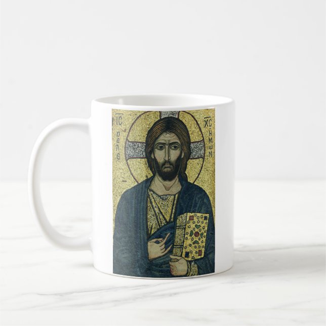Jesus Kristus Pantokrator Kaffemugg (Vänster)