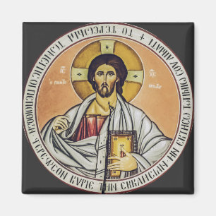 Jesus Kristus Pantokrator kyrkans kupol Magnet
