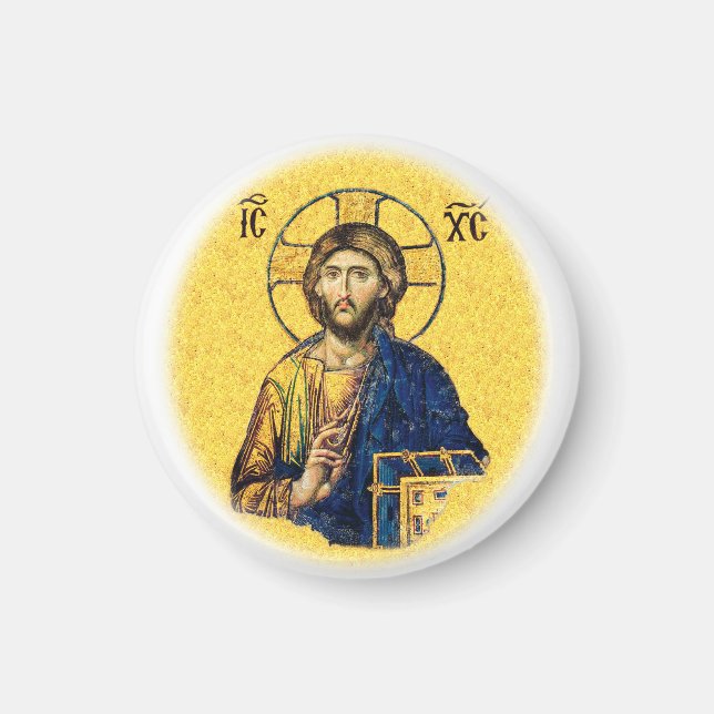 Jesus Kristus Pantokrator Magnet (Framsidan)