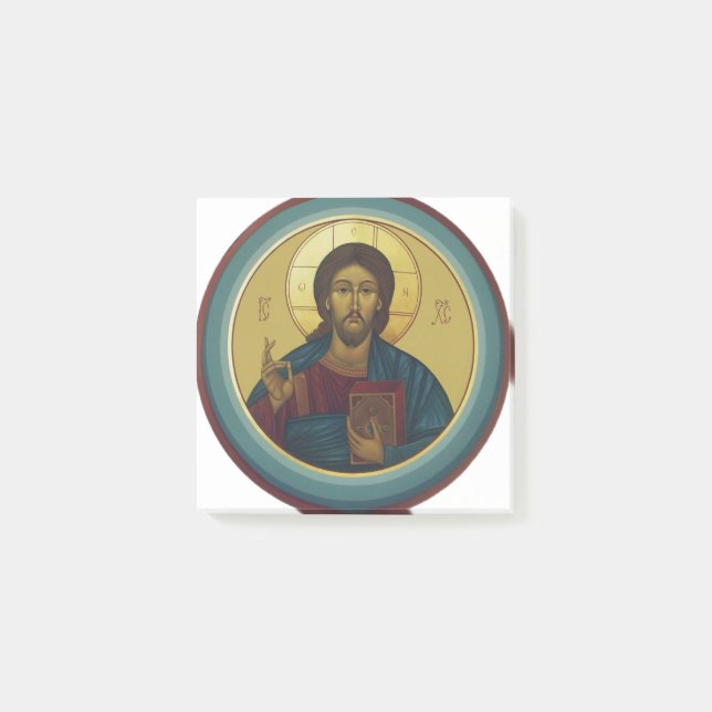 Jesus Kristus Pantokrator  Post-it Block (Framsida)