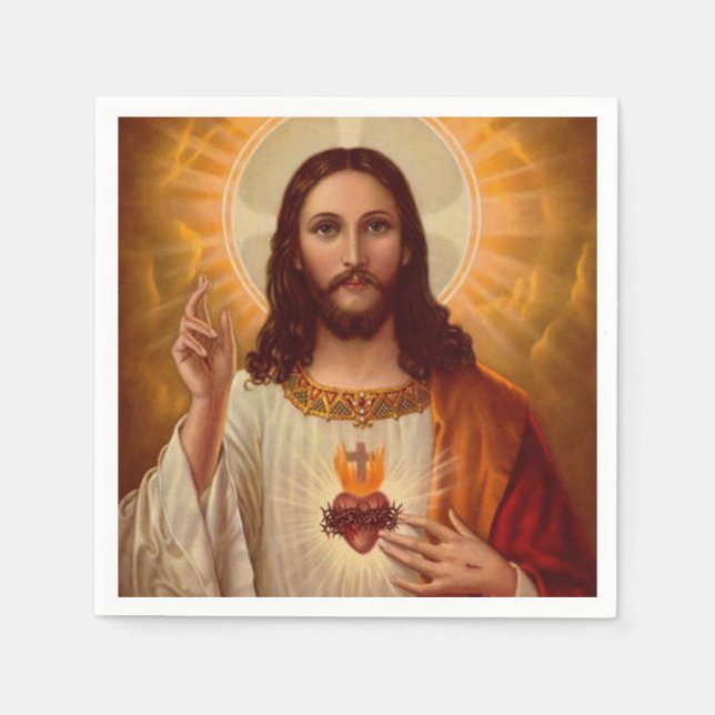 Jesus Kristus Pappra Napkins Pappersservett (Framsidan)