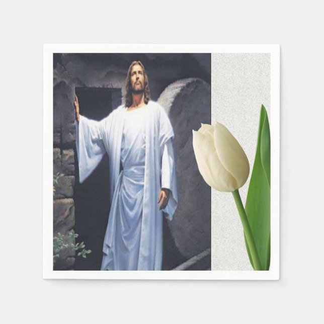 Jesus Kristus Pappra Napkins Pappersservett (Framsidan)
