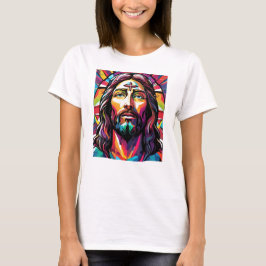 Jesus Kristus Påsk, julfärgad Abstrakt T Shirt