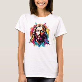 Jesus Kristus Påsk, julfärgad Abstrakt T Shirt