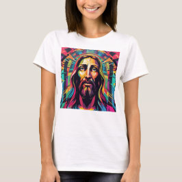 Jesus Kristus Påsk, julfärgad Abstrakt T Shirt