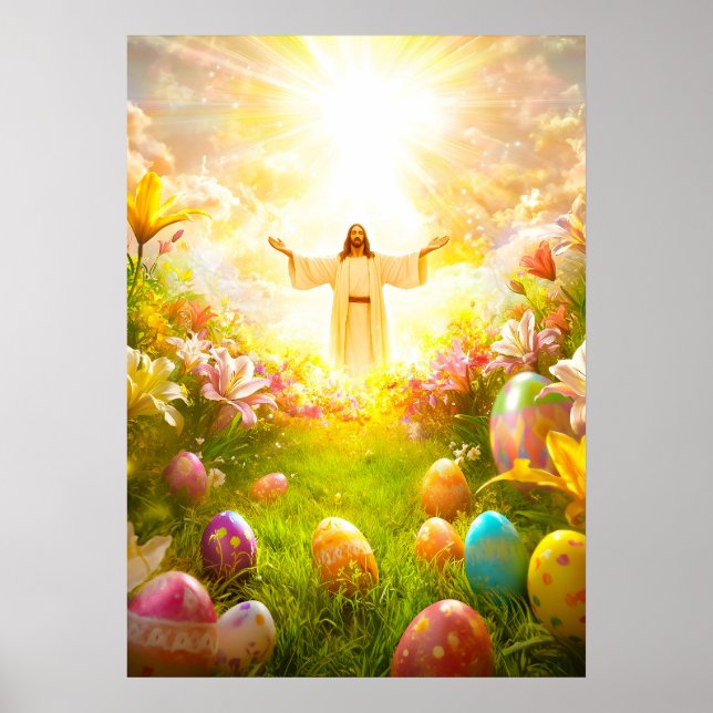 Jesus Kristus Påsk Resurrecension Poster (Framsidan)