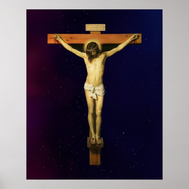 Jesus Kristus Passion Crucifixion Crucifix Kor Poster (Framsidan)
