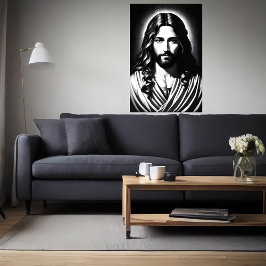 Jesus Kristus porträtt | AI Art Poster