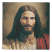 Jesus Kristus Porträtt - Faux Canvas 10 x 10