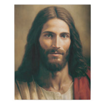 Jesus Kristus Porträtt - Faux Canvas 16 x 20