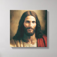 Jesus Kristus Porträtt på Canvas 12 x 12